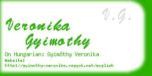 veronika gyimothy business card